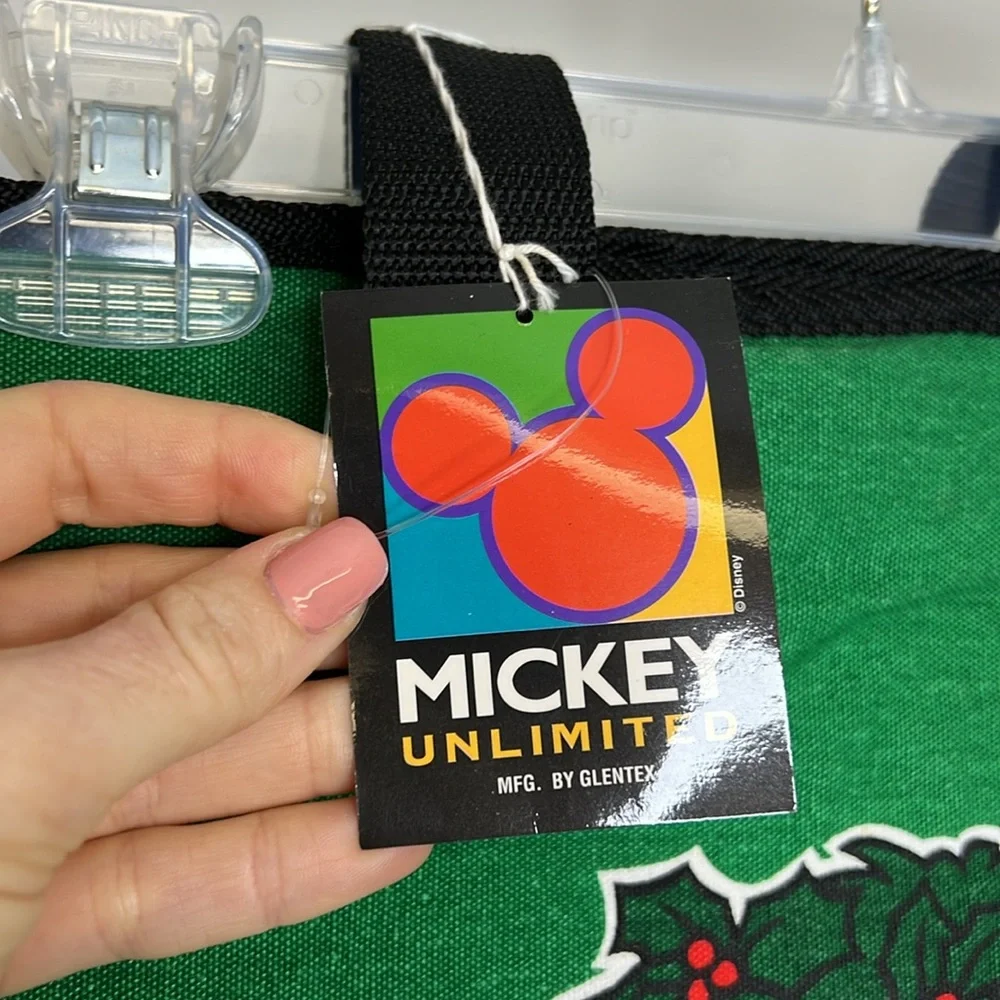 NWT Mickey Unlimited‎ Holiday Disney Green Tote Bag- OS